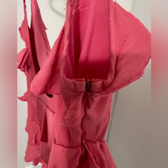 Lorna Luxe raine ruffle mini dress hot pink - Picture 6 of 6